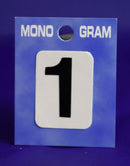 28mm Monogram Number 1 Black Self Adhesive Vinyl Letters