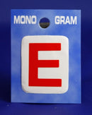 28mm Monogram Red Self Adhesive Vinyl Letter E