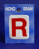 28mm Monogram Red Self Adhesive Vinyl Letter R