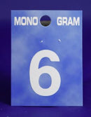 28mm Monogram Number 6 White Self Adhesive Vinyl