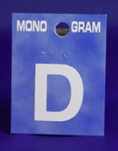 28mm Monogram White Self Adhesive Vinyl Letter 'D'