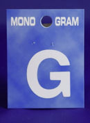 28mm Monogram White Self Adhesive Vinyl Letter 'G'