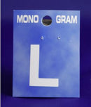 28mm Monogram White Self Adhesive Vinyl Letter 'L'