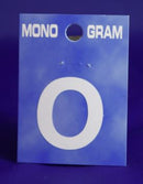 28mm Monogram White Self Adhesive Vinyl Letter 'O'