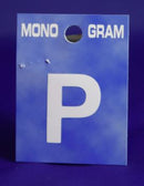 28mm Monogram White Self Adhesive Vinyl Letter 'P'