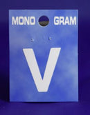 28mm Monogram White Self Adhesive Vinyl Letter 'V'