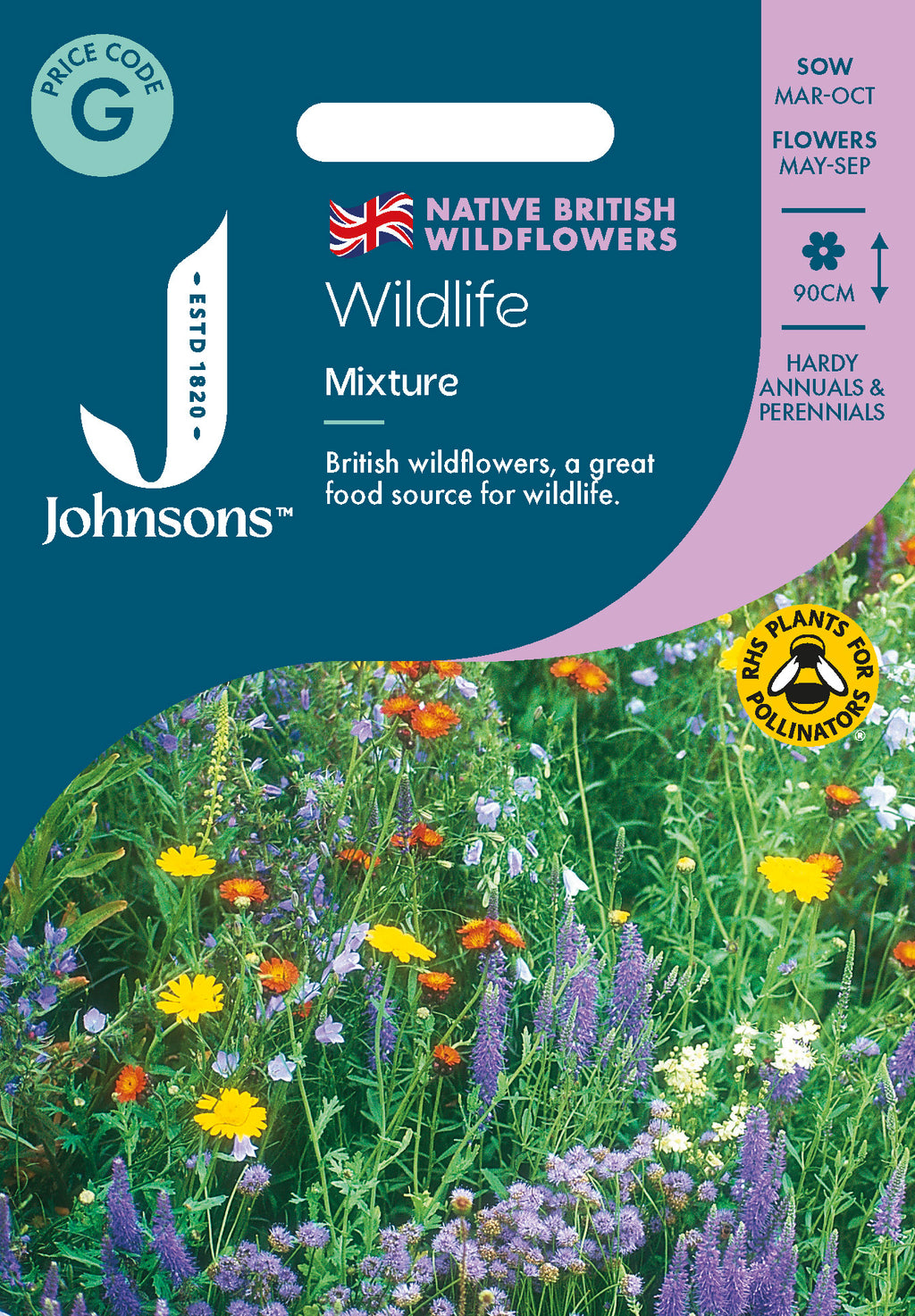 hardy wildflower seeds Johnsons Seeds Wildflower Wildlife Mixture