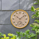 Outside In Designs Beez Wall Clock and Thermometer 30cm