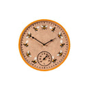 Outside In Designs Beez Wall Clock and Thermometer 30cm