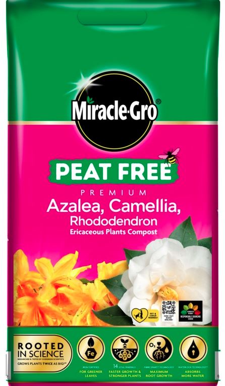 Miracle-Gro® Peat Free Premium Ericaceous Compost 10 Litres