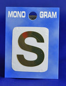 28mm Monogram Gold Self Adhesive Vinyl Letter 'S'