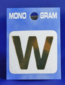 28mm Monogram Gold Self Adhesive Vinyl Letter 'W'