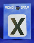 28mm Monogram Gold Self Adhesive Vinyl Letter 'X'