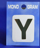 28mm Monogram Gold Self Adhesive Vinyl Letter 'Y'