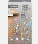 Premier Battery Operated 50 LED Microbrights Rainbow