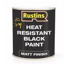 Rustins Quick Dry Heat Resistant Black Paint 500ml