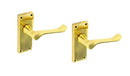 Securit Victorian Scroll Latch Handles (Pair) 105mm