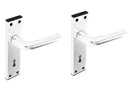 Securit Aluminium Lock Handles Bright (Pair) 150mm Metal & Plastic