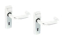 Securit Aluminium Lock Handles Polished (Pair) 150mm