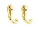 Securit Brass Robe Hooks 50mm Pack of 2