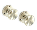 Securit Brushed Nickel Mortice Knobs (Pair) 60mm