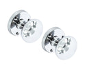 Securit Chrome Mortice Knobs Round (Pair) 60mm