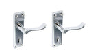 Securit Chrome Scroll Lock Handles (Pair) 150mm