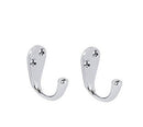 Securit Coat Hooks Pack of 2 Chrome Plated 50mm