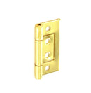 Securit Flush Hinges Brass Plated (Pair) 75mm