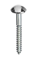 Unifix Mirror Screws Dome Top Chrome Plated BZP 8g x 3/4" (4.0 x 20mm)