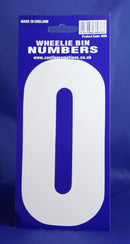 Wheelie Bin Self Adhesive White Vinyl 0