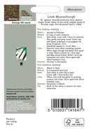 Johnsons Seeds Leek Musselburgh