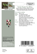 Johnsons 121049 Brassica rapa Rapifera - Turnip Purple Top Milan