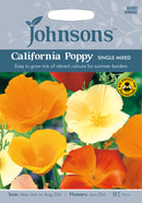 Johnsons Seeds Eschscholzia californica - California Poppy Single Mixed