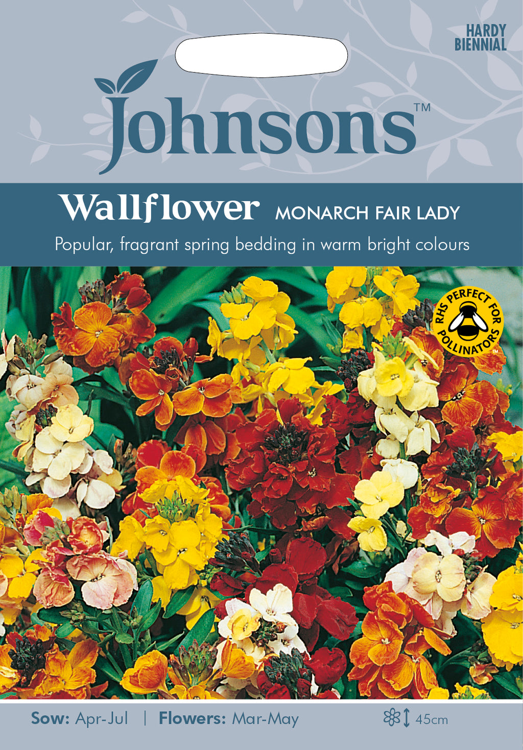 Johnsons Seeds Erysimum cheiri Wallflower Monarch Fair Lady – Thorns DIY