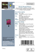 Johnsons Seeds Zinnia elegans - Zinnia Purple Prince