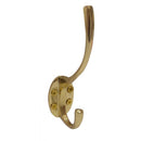 Centurion 125mm PB Solid Brass Hat & Coat Hook