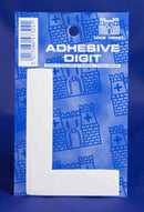 3 Inch Digit Letter L White Self Adhesive Vinyl