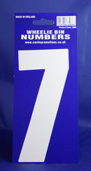 Wheelie Bin Self Adhesive White Vinyl 7