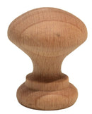 Beech Cabinet Door Knob 20mm