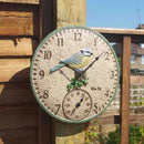 Smart Garden Products Blue Tit Wall Clock & Thermometer 