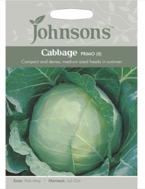 Johnsons Seeds Brassica oleracea - Johnsons Cabbage Primo