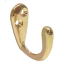 Centurion 37mm Brassed Die Cast Wardrobe Hooks Pack of 2
