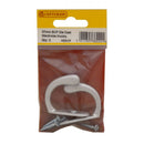 Centurion 37mm Satin Chrome Die Cast Wardrobe Hooks Pack of 2