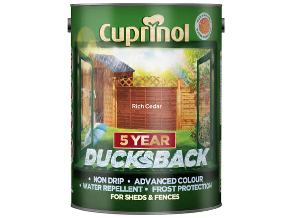 Cuprinol  5 Year Ducksback Rich Cedar 5 Litres 5092436
