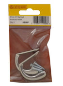 Centurion 37mm CP Die Cast Wardrobe Hooks Pack of 2