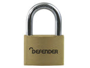 Defender Solid Brass Padlock 50mm DFBP5