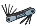 Faithfull Folding Torx® Star Key Set of 8 (T9-T40)