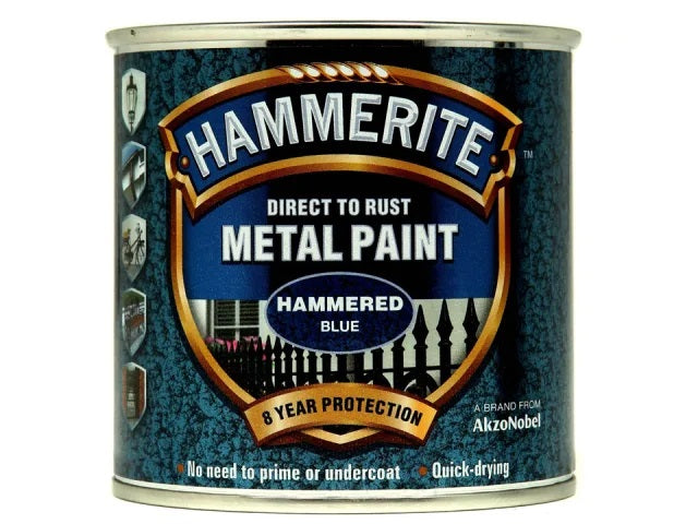 Hammerite Metal Hammered Blue Paint 5092938 | Thorns
