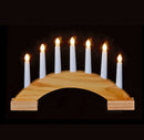 Premier Battery Operated Christmas Wooden LED Candle Bridge 24cm LB201060